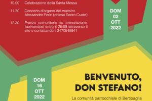 Grazie, Don Paolo! Benvenuto, Don Stefano!